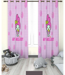 پرده نوپه هوم Nope Home مدل مخمل پانچی طرح خرگوش کارتونی سایز 140x280
