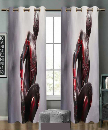 پرده نوپه هوم Nope Home مدل مخمل پانچی طرح spiderman سایز 140x280