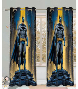 پرده نوپه هوم Nope Home مدل مخمل پانچی طرح بتمن سایز 140x280