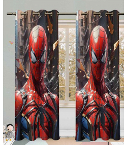 پرده نوپه هوم Nope Home مدل مخمل پانچی طرح مردعنکبوتی سایز 140x280