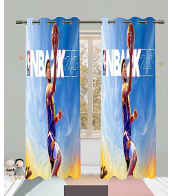 پرده نوپه هوم Nope Home مدل مخمل پانچی طرح بسکتبالی سایز 140x280