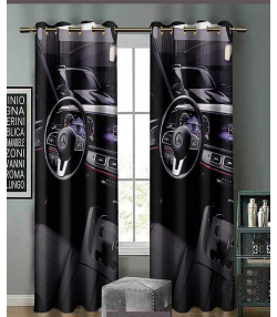 پرده نوپه هوم Nope Home مدل مخمل پانچی طرح فرمان ماشین سایز 140x280