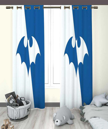 پرده نوپه هوم Nope Home مدل مخمل پانچی طرح رنگی بتمن سایز 140x280