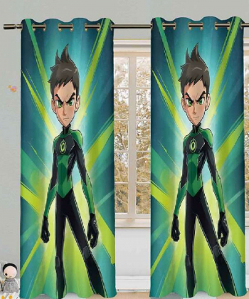 پرده نوپه هوم Nope Home مدل مخمل پانچی طرح benten سایز 140x280