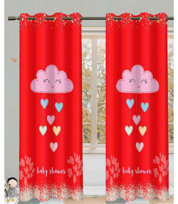 پرده نوپه هوم Nope Home مدل مخمل پانچی طرح قلبی سایز 140x280
