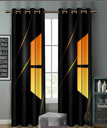 پرده نوپه هوم Nope Home مدل مخمل پانچی طرح ویندوز سایز 140x280