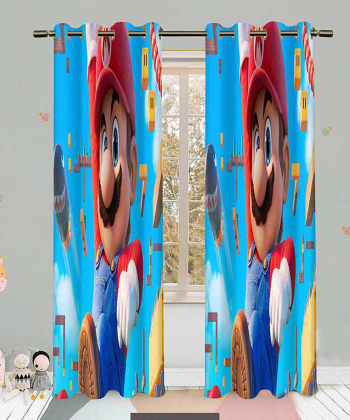 پرده نوپه هوم Nope Home مدل مخمل پانچی طرح princess سایز 140x280