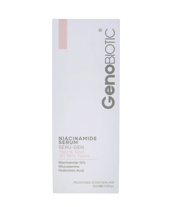 سرم نیاسینامید ژنوبایوتیک Geno Biotic مناسب صورت و گردن حجم 30 میلی لیتر