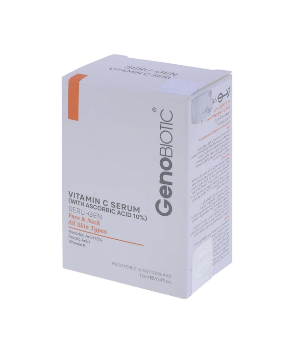 سرم ویتامین C و آسکوربیک اسید ژنوبایوتیک Geno Biotic حجم 12 میلی لیتر
