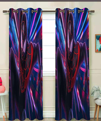 پرده نوپه هوم Nope Home مدل مخمل پانچی طرح spiderman سایز 140x280