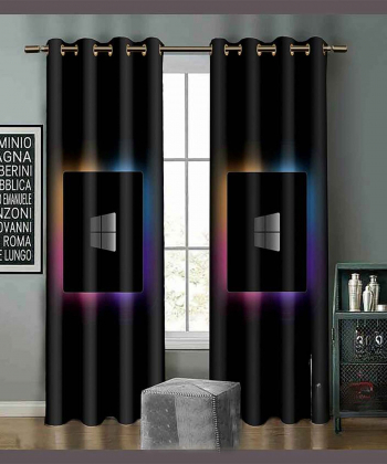 پرده نوپه هوم Nope Home مدل مخمل پانچی طرح لونی تونز W5399