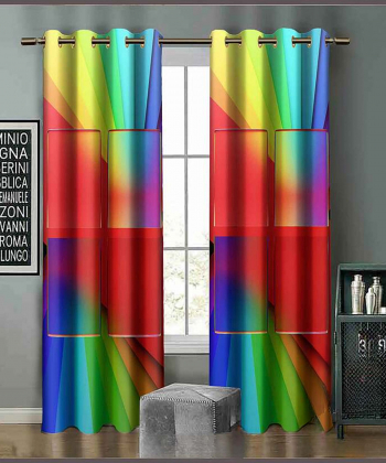 پرده نوپه هوم Nope Home مدل مخمل پانچی طرح ویندوز سایز 140x280