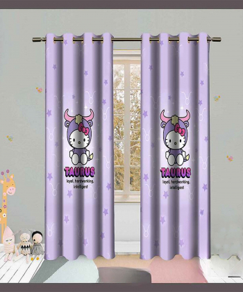پرده نوپه هوم Nope Home مدل مخمل پانچی طرح کارتونی سایز 140x280
