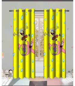 پرده نوپه هوم Nope Home مدل مخمل پانچی طرح باب اسفنجی سایز 140x280
