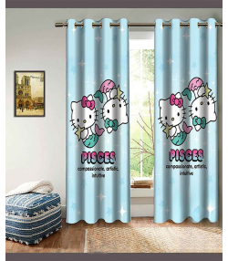 پرده نوپه هوم Nope Home مدل مخمل پانچی طرح گربه سایز 140x280