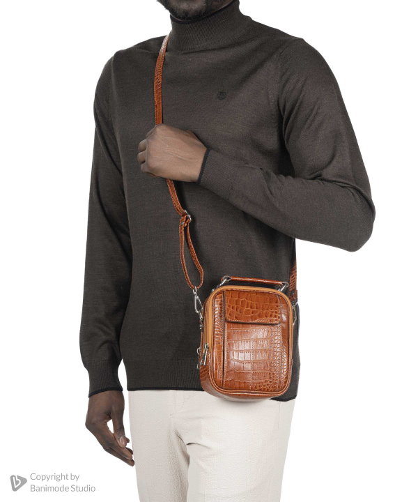 کیف کراس بادی چرم طبیعی بیسراک Bisrak مدل NL-Crossbody-Ava-R