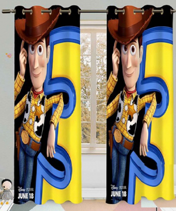 پرده نوپه هوم Nope Home مدل مخمل پانچی طرح لوک خوش شانس سایز 140x280