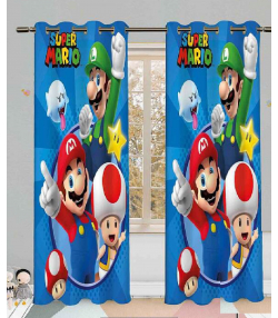 پرده نوپه هوم Nope Home مدل مخمل پانچی طرح ماریو سایز 140x280