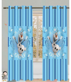 پرده نوپه هوم Nope Home مدل مخمل پانچی طرح آدم برفی سایز 140x280