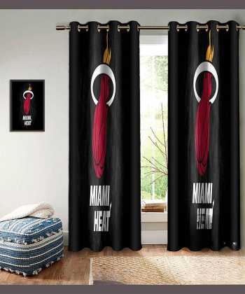 پرده نوپه هوم Nope Home مدل مخمل پانچی طرح بسکتبال سایز 140x280