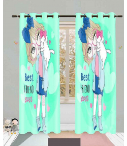 پرده نوپه هوم Nope Home مدل مخمل پانچی طرح دختر ملوس سایز 140x280