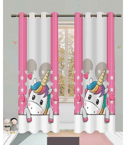 پرده نوپه هوم Nope Home مدل مخمل پانچی طرح اسب تک شاخ سایز 140x280