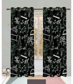 پرده نوپه هوم Nope Home مدل مخمل پانچی طرح معادلات سایز 140x280