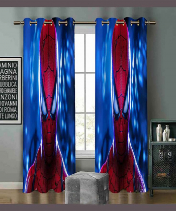 پرده نوپه هوم Nope Home مدل مخمل پانچی طرح اسپایدرمن سایز 140x280