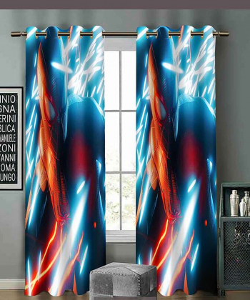پرده نوپه هوم Nope Home مدل مخمل پانچی طرح اسپایدرمن سایز 140x280