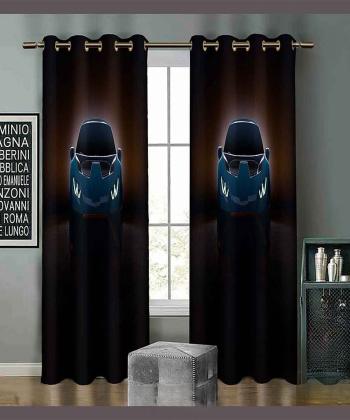 پرده نوپه هوم Nope Home مدل مخمل پانچی طرح ماشین سایز 140x280