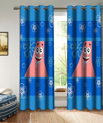 پرده نوپه هوم Nope Home مدل مخمل پانچی طرح پاتریک سایز 140x280
