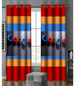 پرده نوپه هوم Nope Home مدل مخمل پانچی طرح گوگل سایز 140x280