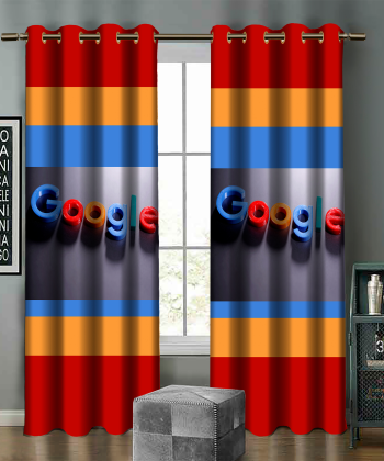 پرده نوپه هوم Nope Home مدل مخمل پانچی طرح گوگل سایز 140x280
