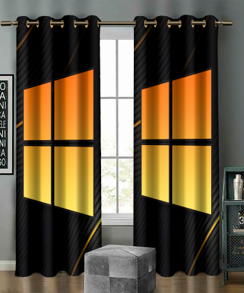 پرده نوپه هوم Nope Home مدل مخمل پانچی طرح ویندوزسایز 140x280