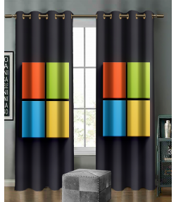 پرده نوپه هوم Nope Home مدل مخمل پانچی طرح ویندوزسایز 140x280