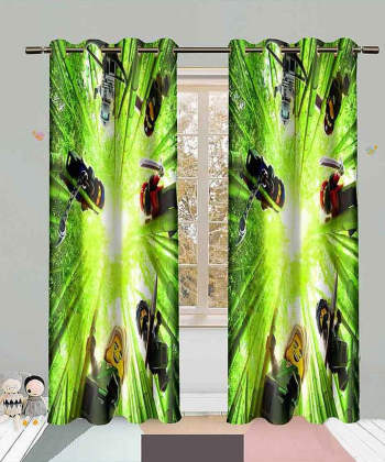 پرده نوپه هوم Nope Home مدل مخمل پانچی طرح شهر لگو سایز 140x280