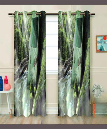 پرده نوپه هوم Nope Home مدل مخمل پانچی طرح گیم سایز 140x280