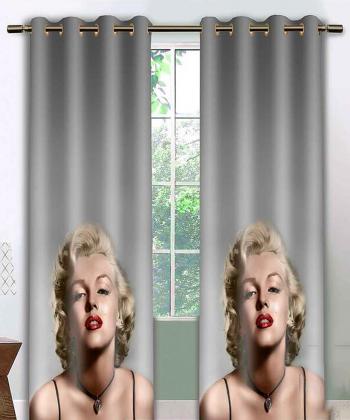 پرده نوپه هوم Nope Home مدل مخمل پانچی طرح مرلین مونرو سایز 140x280