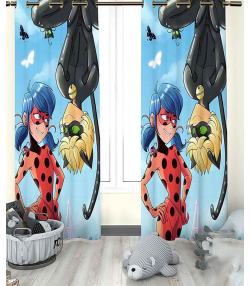 پرده نوپه هوم Nope Home مدل مخمل پانچی طرح میراکلس بیداری سایز 140x280
