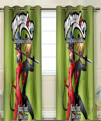 پرده نوپه هوم Nope Home مدل مخمل پانچی طرح میراکلس بیداری سایز 140x280