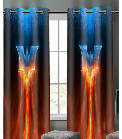 پرده نوپه هوم Nope Home مدل مخمل پانچی طرح بتمن سایز 140x280