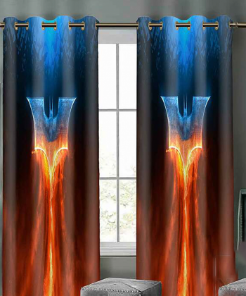 پرده نوپه هوم Nope Home مدل مخمل پانچی طرح بتمن سایز 140x280