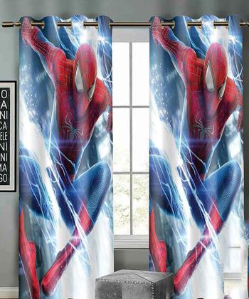 پرده نوپه هوم Nope Home مدل مخمل پانچی طرح مرد عنکبوتی سایز 140x280