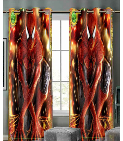 پرده نوپه هوم Nope Home مدل مخمل پانچی طرح اسپایدرمن سایز 140x280