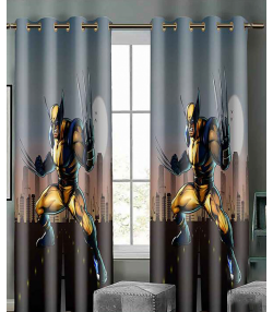 پرده نوپه هوم Nope Home مدل مخمل پانچی طرح جنگجو سایز 140x280