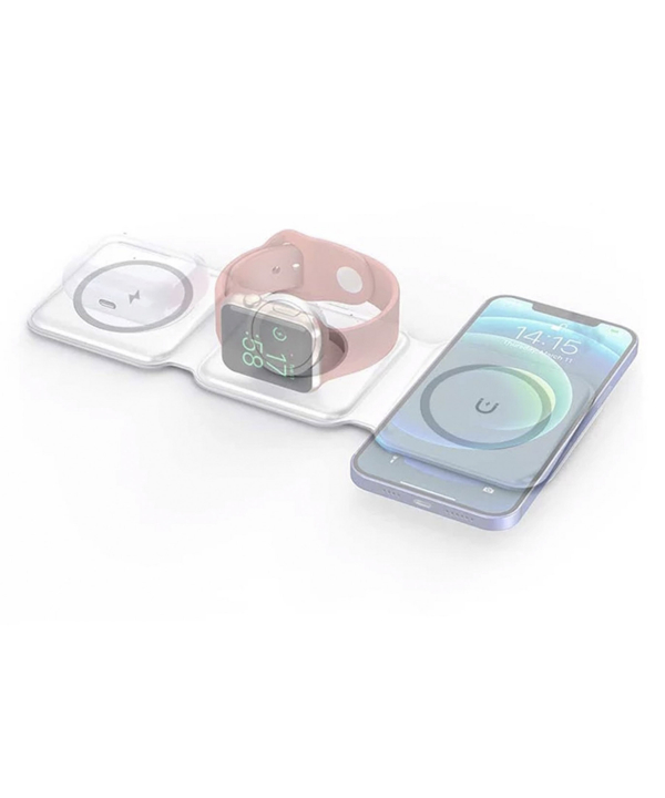 شارژر بی سیم فورس مدل FPMSINDUC3EN1W MagSafe