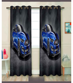 پرده نوپه هوم Nope Home مدل مخمل پانچی طرح ماشین سایز 140x280