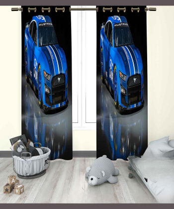 پرده نوپه هوم Nope Home مدل مخمل پانچی طرح ماشین سایز 140x280
