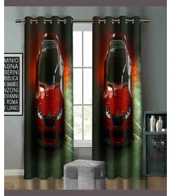 پرده نوپه هوم Nope Home مدل مخمل پانچی طرح ماشین سایز 140x280