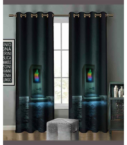 پرده نوپه هوم Nope Home مدل مخمل پانچی طرح طرح اپل سایز 140x280